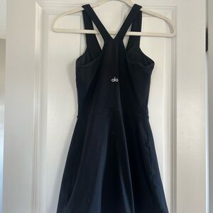 ALO Yoga Black Athletic Mini Dress